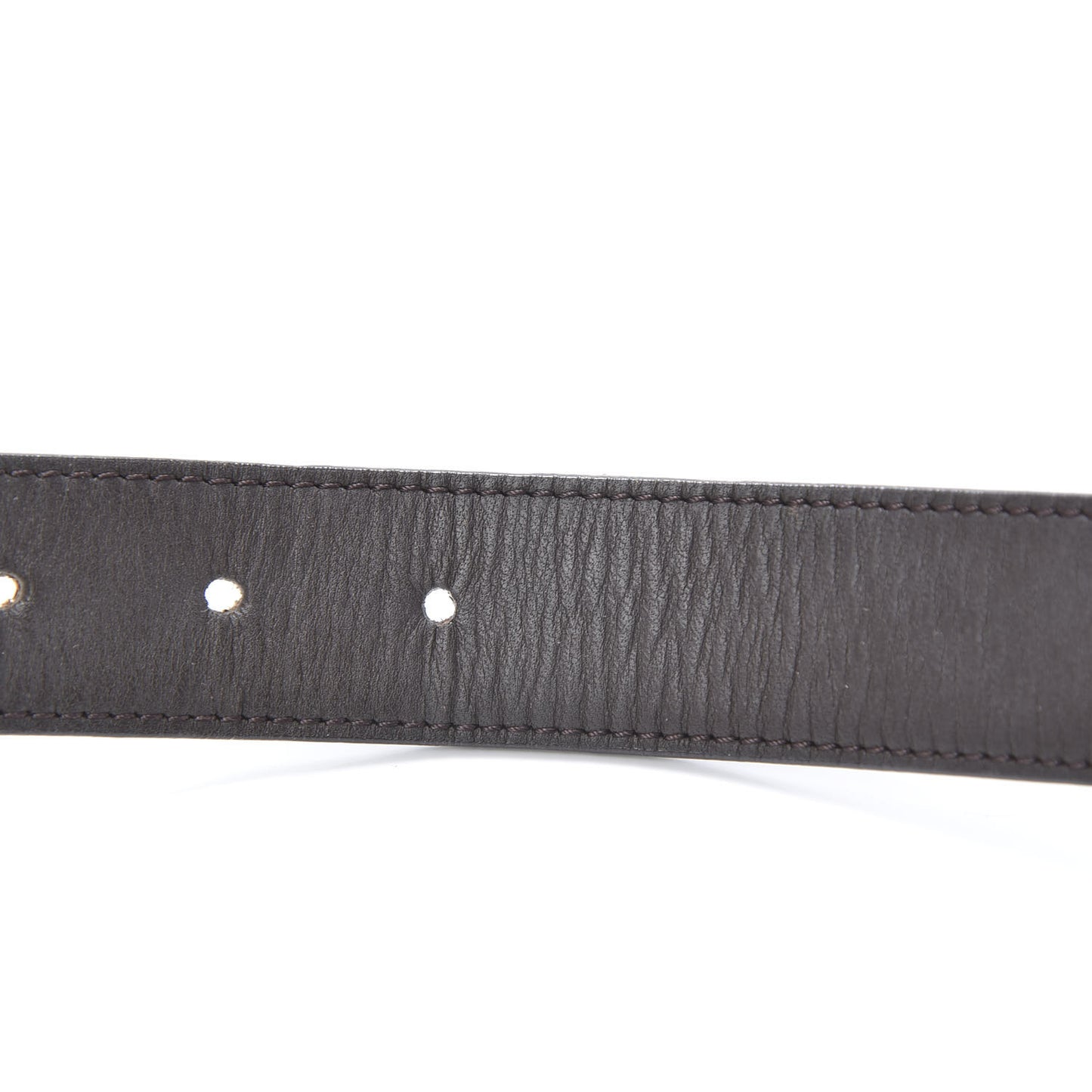 Damier Ebene LV Paris Buckle Belt 75 30 Gold