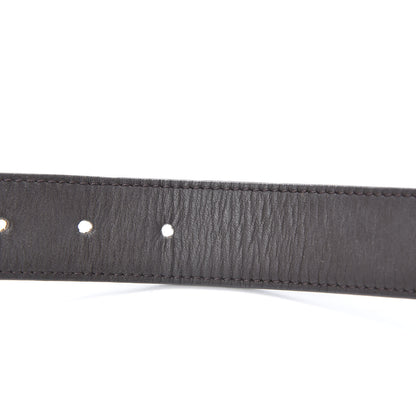 Louis Vuitton Damier Ebene LV Paris Buckle Belt 75 30 Gold 7 of 9