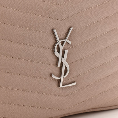 Saint Laurent Grain De Poudre Matelasse Monogram Mini Lou Camera Bag Marble Pink 10 of 11
