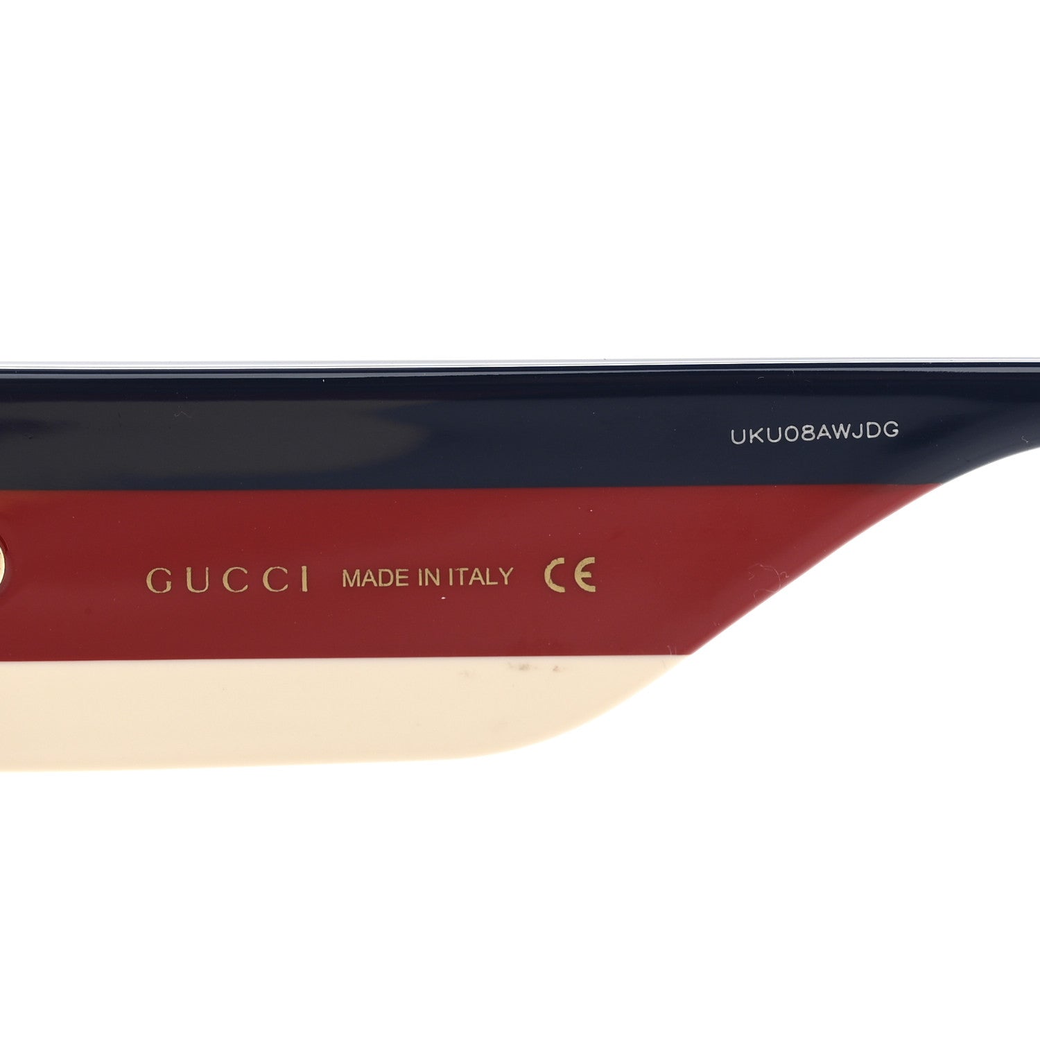 Gucci Acetate Web Oversized Frame Rectangle Sunglasses GG0276S Black Green Red 6 of 8