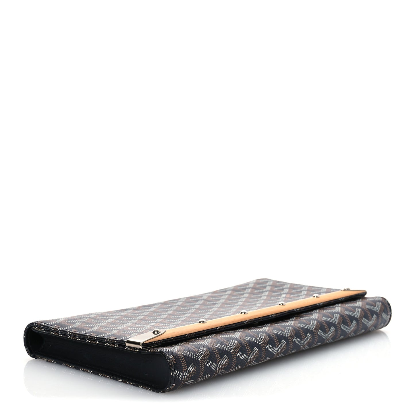 Goyardine Monte Carlo Bois Clutch Black