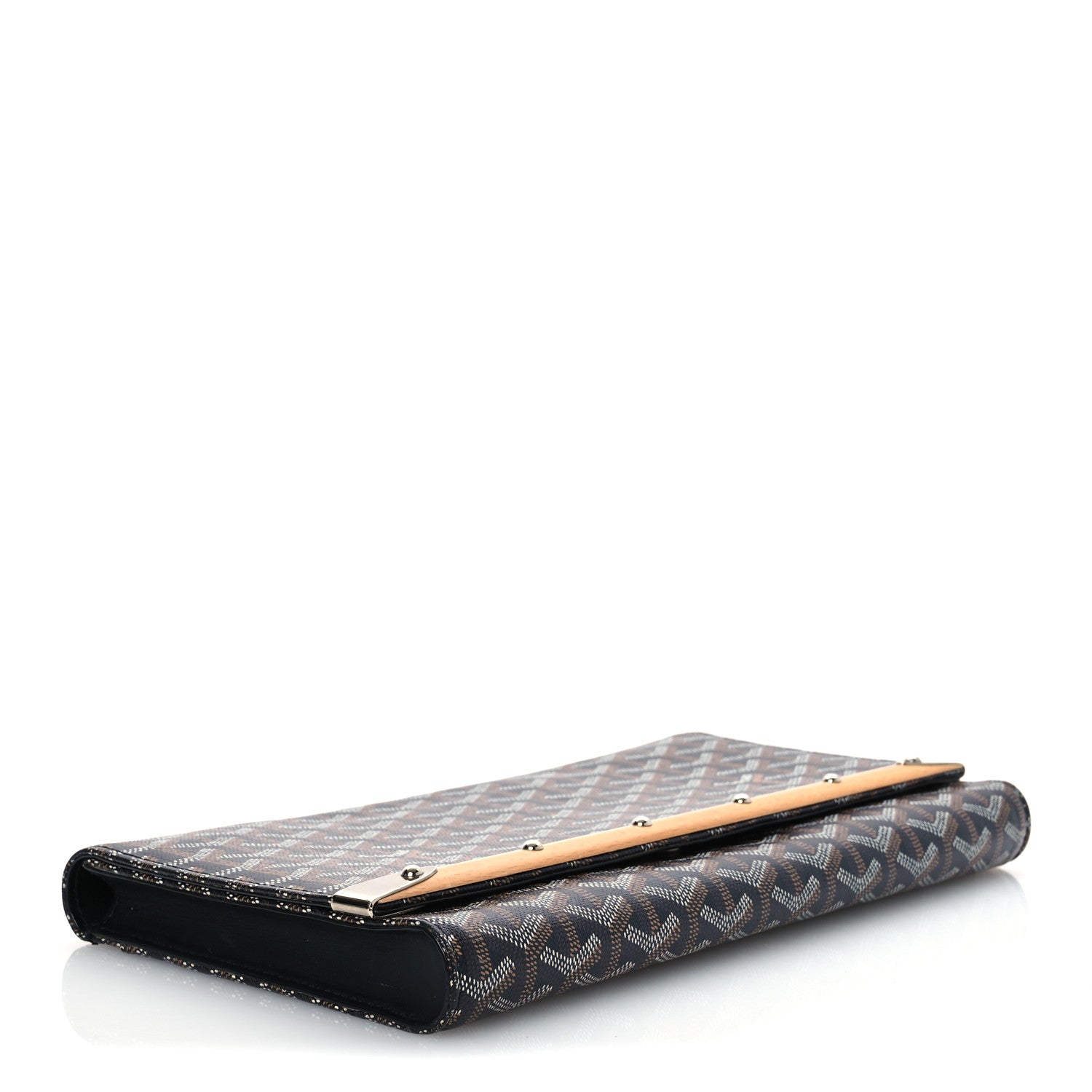 Goyard Goyardine Monte Carlo Bois Clutch Black 4 of 8