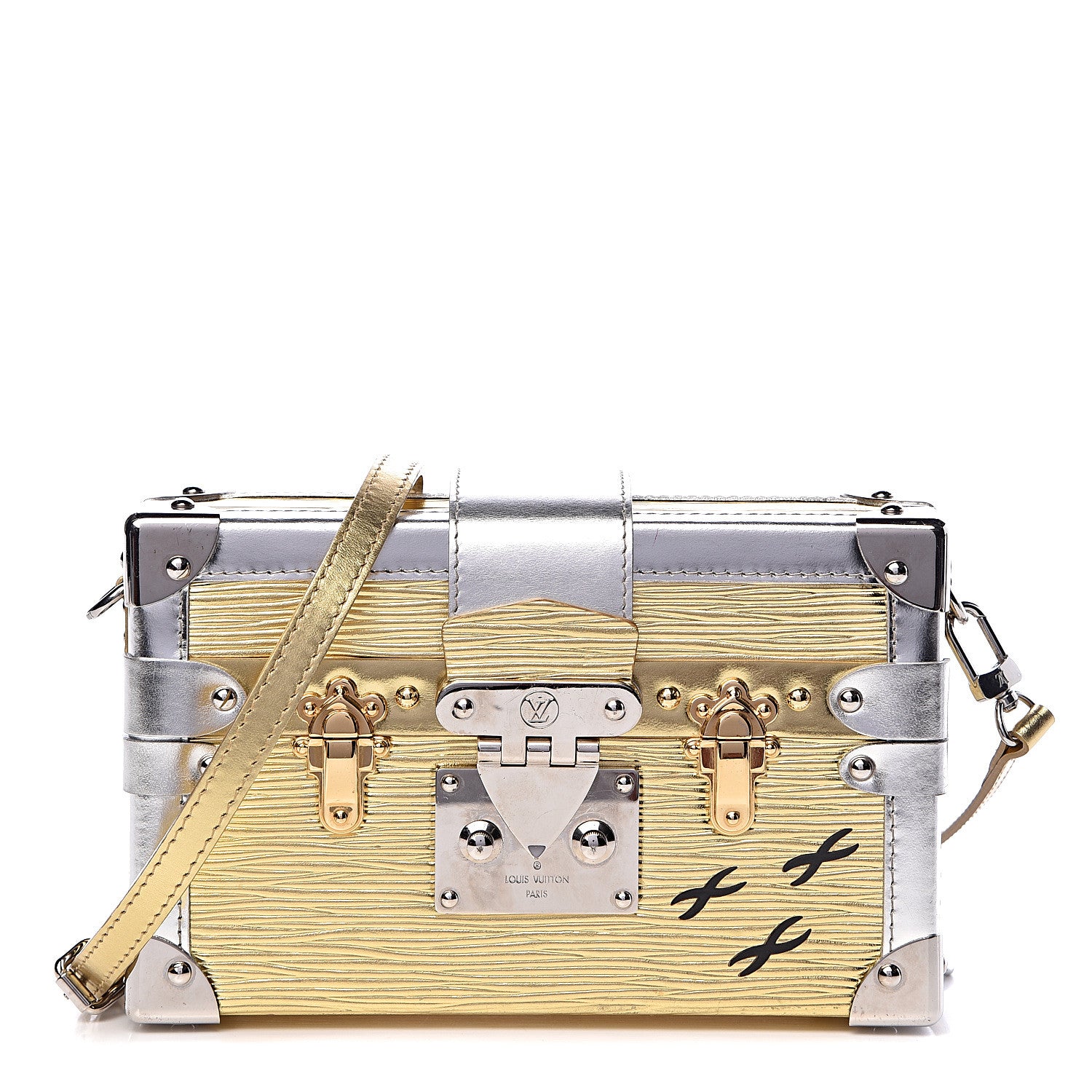 Louis Vuitton Metallic Epi Petite Malle Gold 1 of 12