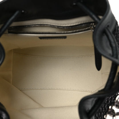 Jimmy Choo Raffia Net Bon Bon Bag Black 5 of 8