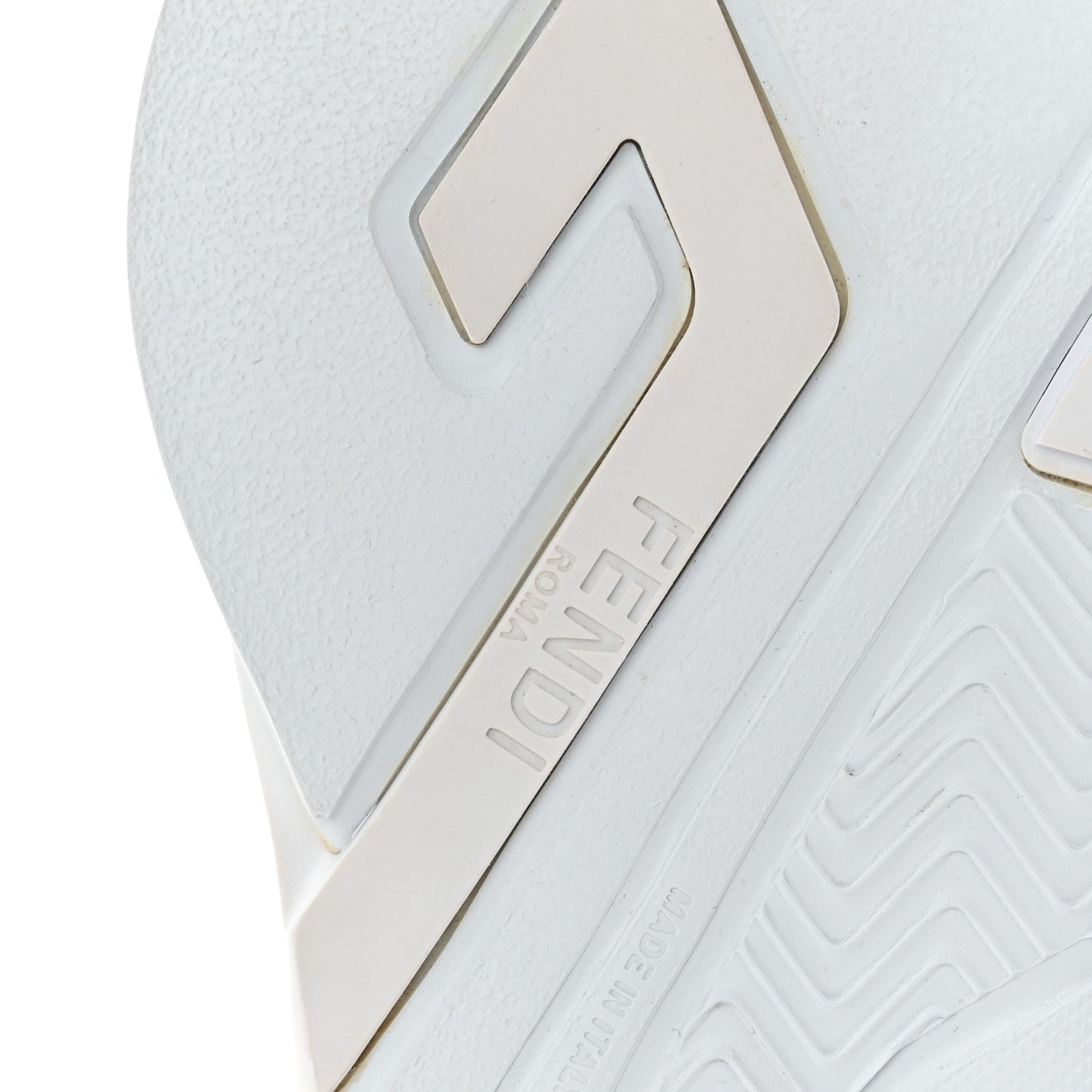 Vitello Womens Fendi Flow Low Top Sneakers 39.5 Ultra White