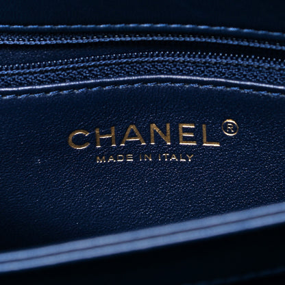 Chanel Lambskin Quilted Small Trendy CC Dual Handle Flap Bag Navy 9 of 10