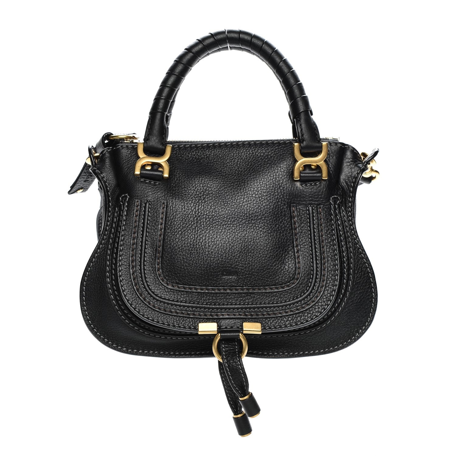 Chloe Calfskin Mini Marcie Satchel Black 1 of 8
