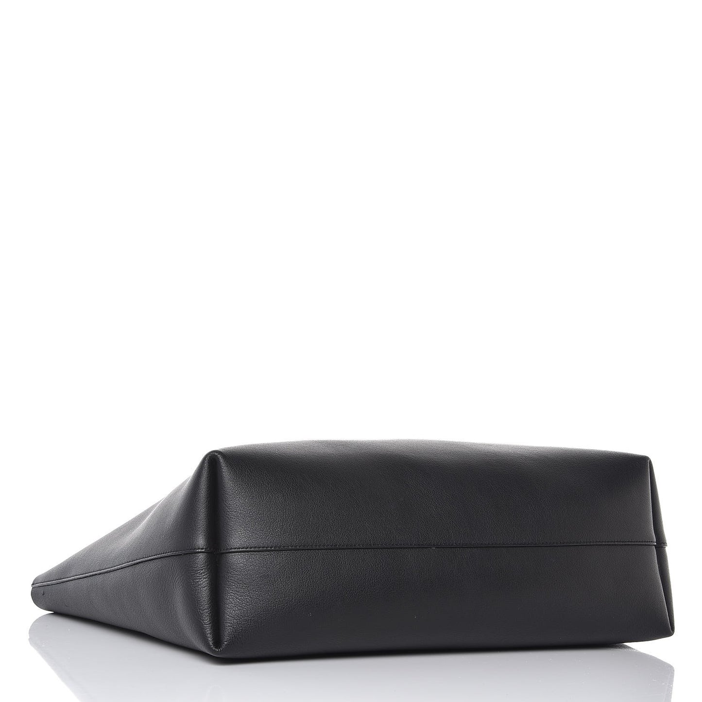 Calfskin Large Shopping Tote Black