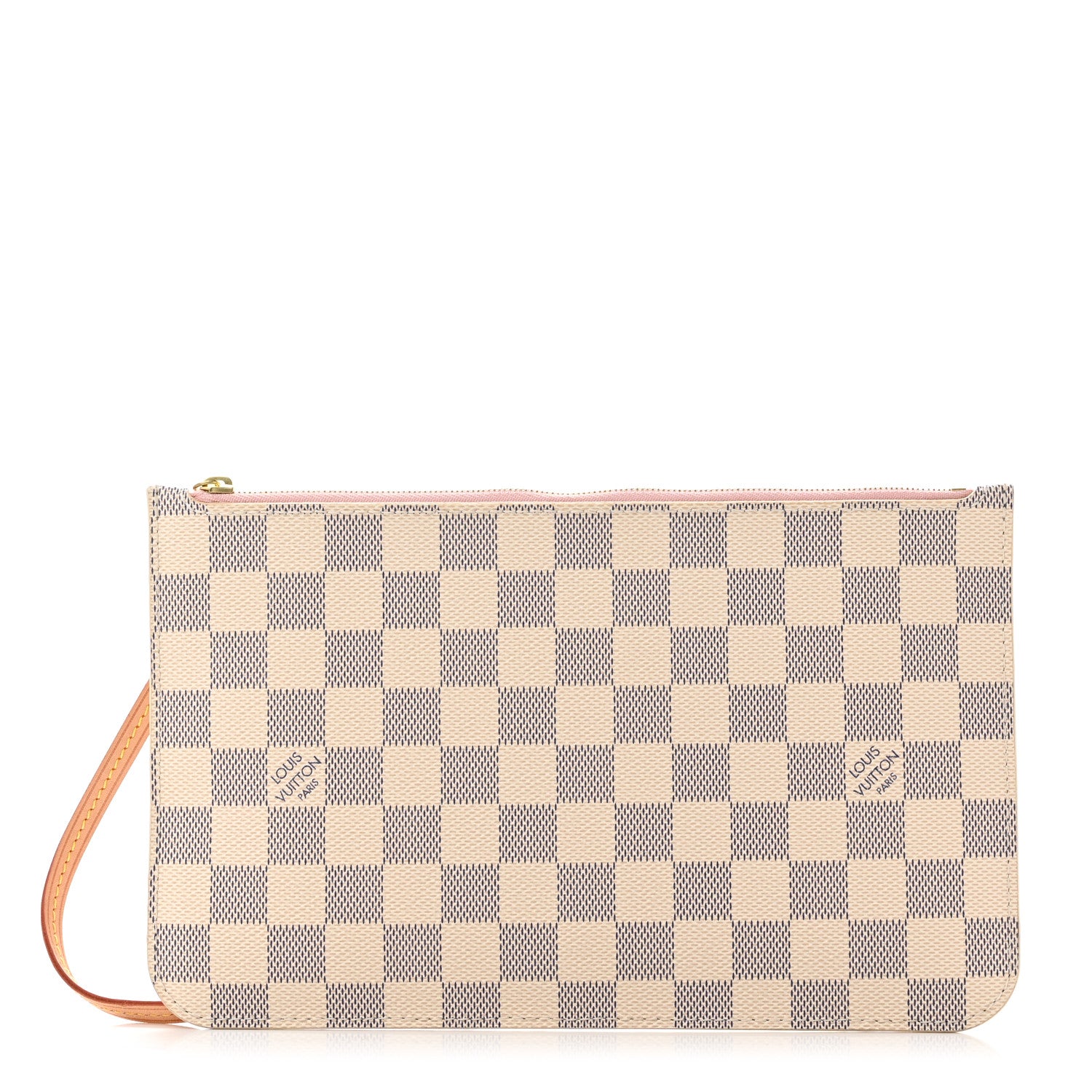 Louis Vuitton Damier Azur Neverfull MM GM Pochette Rose Ballerine 1 of 7