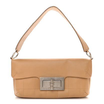 Chanel Calfskin Square Stitched Mademoiselle Shoulder Bag Tan 1 of 11