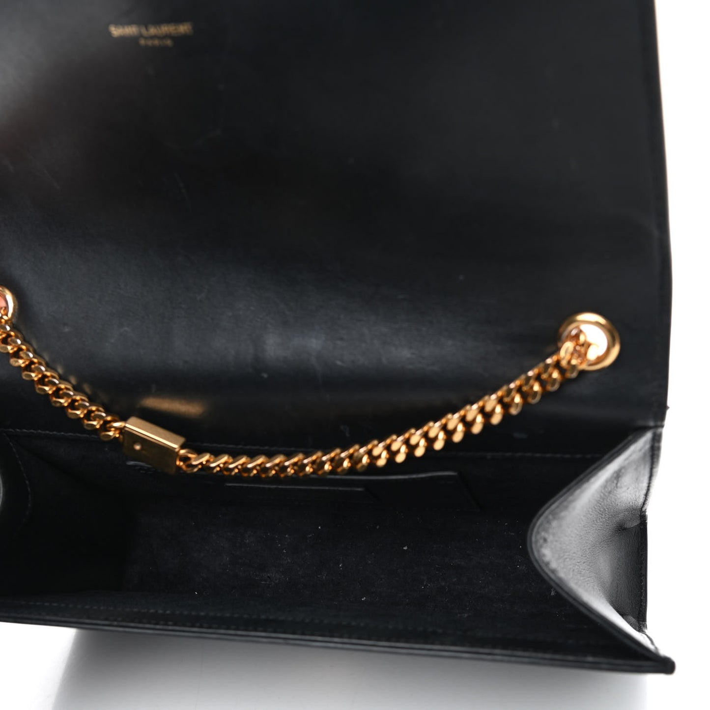 Smooth Calfskin Medium Classic Monogram Kate Tassel Satchel Black