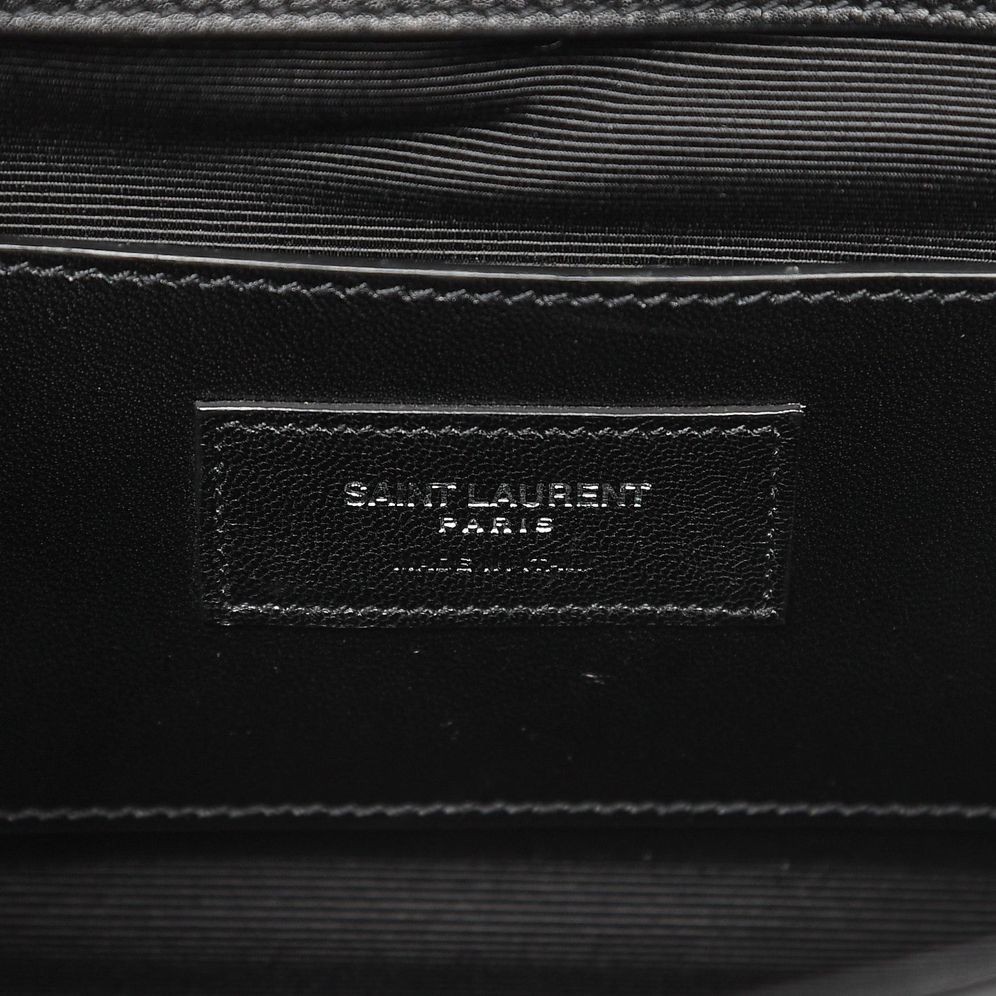 Calfskin Fringe Small Monogram Satchel Black