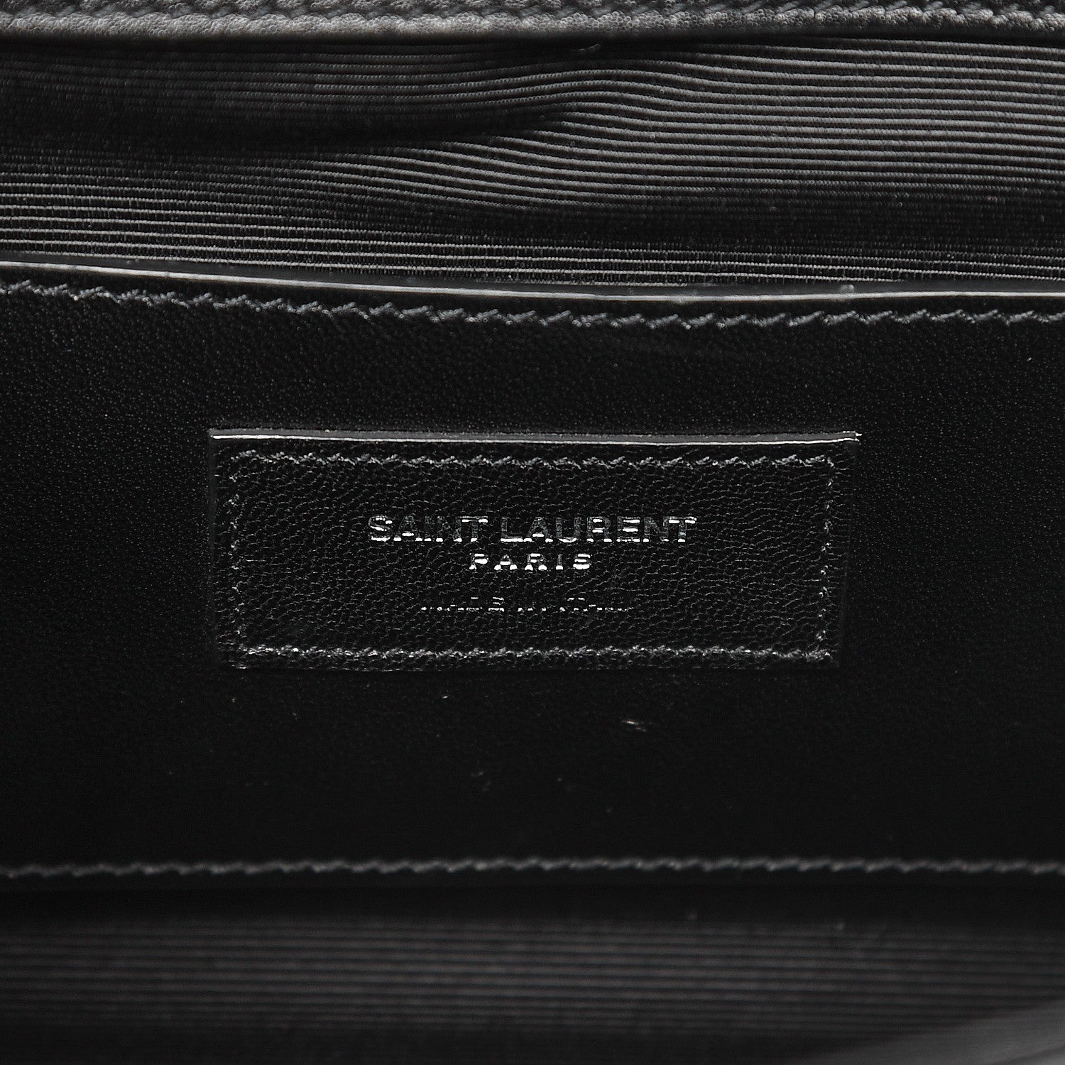 Saint Laurent Calfskin Fringe Small Monogram Satchel Black 7 of 9