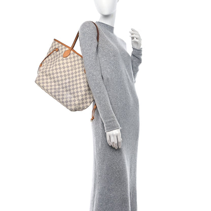 Louis Vuitton Damier Azur Neo Neverfull MM Rose Ballerine 2 of 10