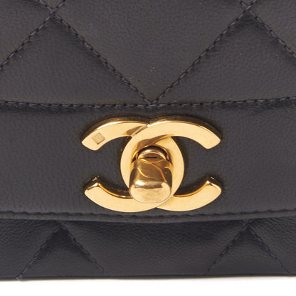 Chanel Lambskin Quilted Medium Single Flap Black 8 of 10