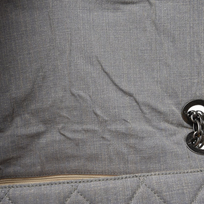 Chanel Canvas Quilted XXL Reissue Flap Grey 9 of 11