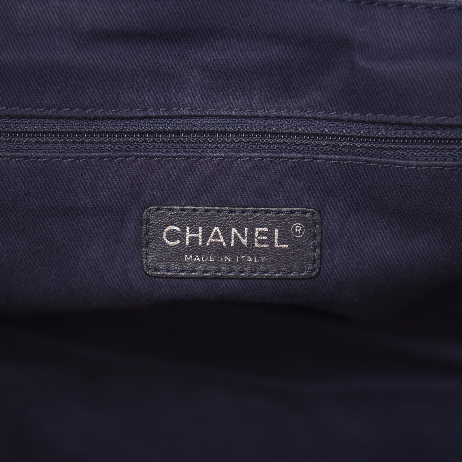 Chanel Canvas Medium Deauville Tote Blue 6 of 10
