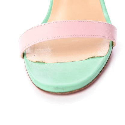 Christian Louboutin Shiny Nappa PVC Jonatina 100 Sandals 38 Opal 15 of 20