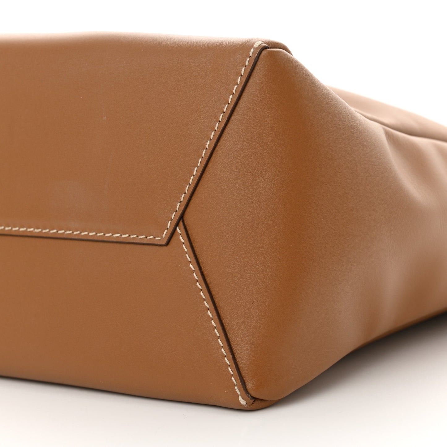 Soft Calf Softy Small Ivy Tote Bag Caramel