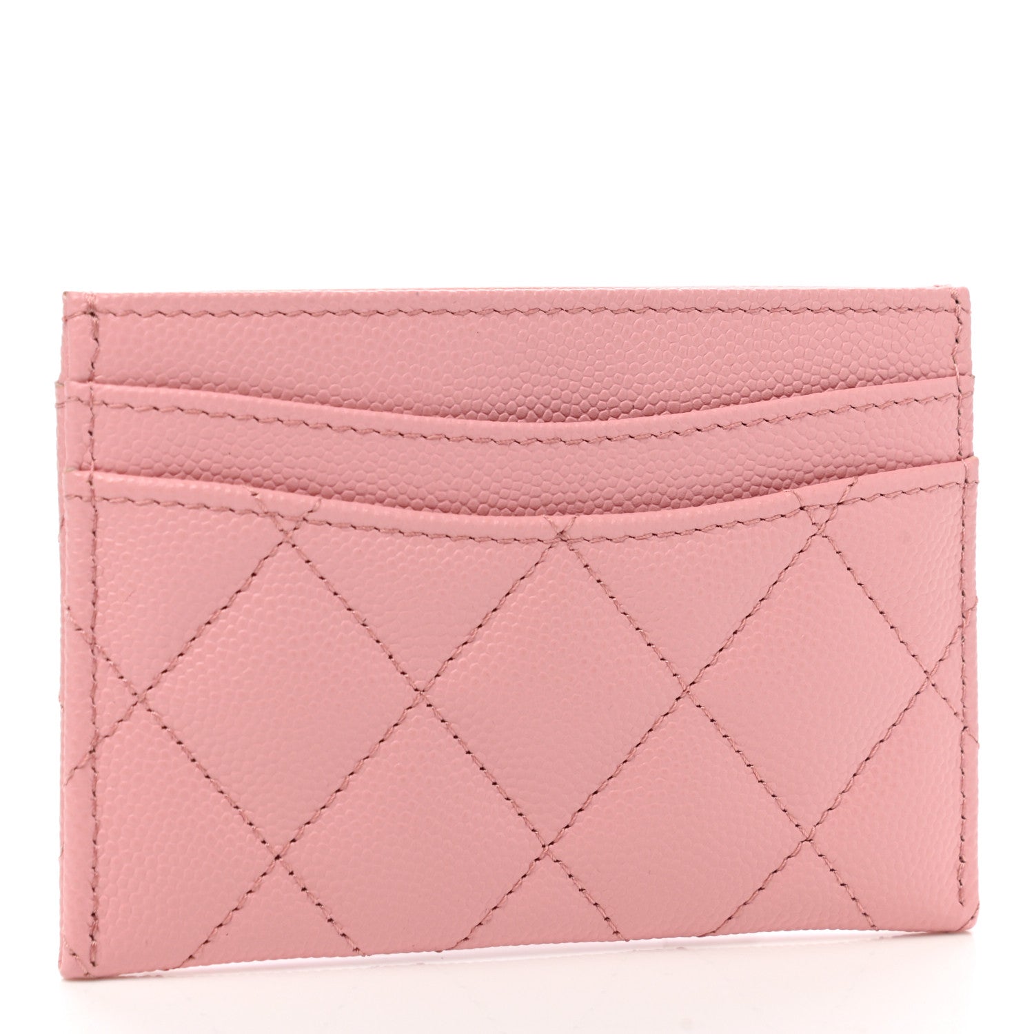 Chanel Caviar Quilted Card Holder Pink 2 of 8
