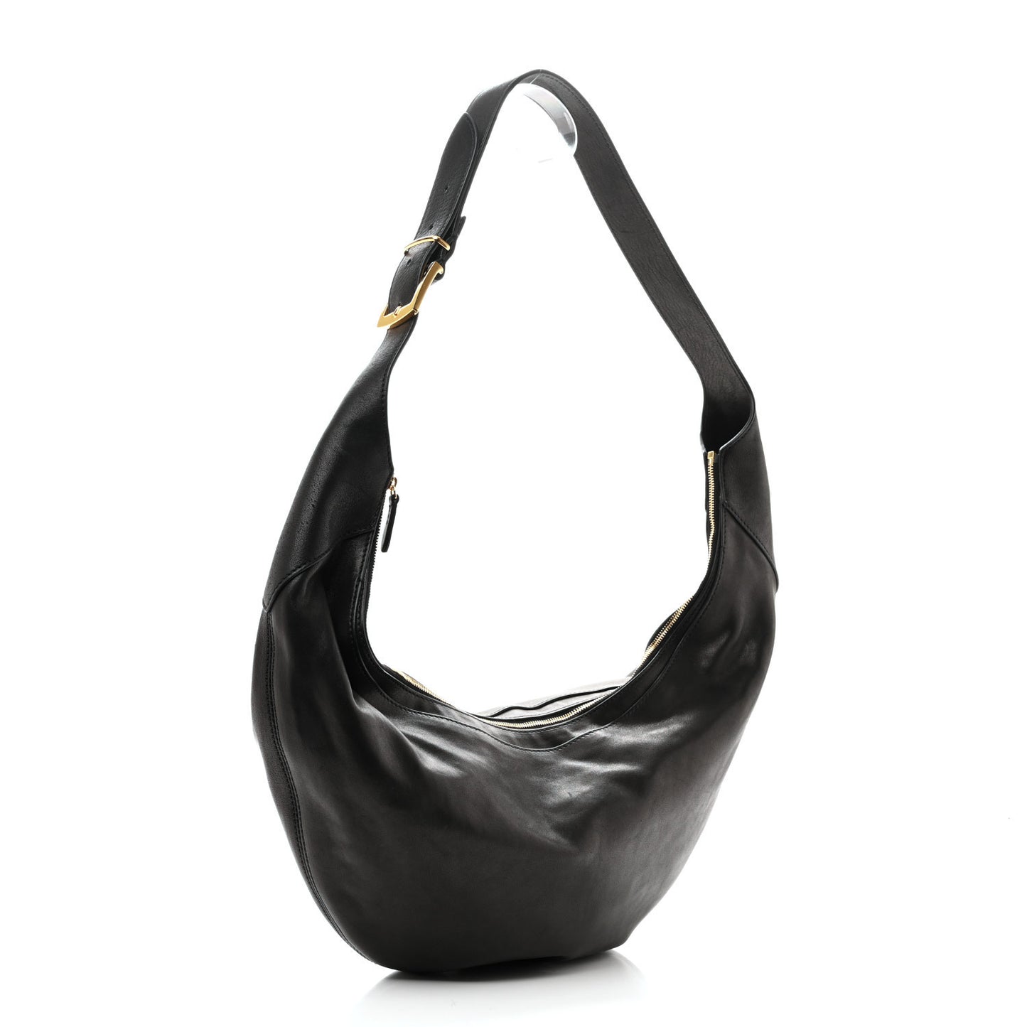 Lambskin Augustina Hobo Black