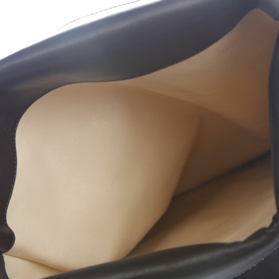 Leather Tres Contente Thigh High Boots 37 Brown