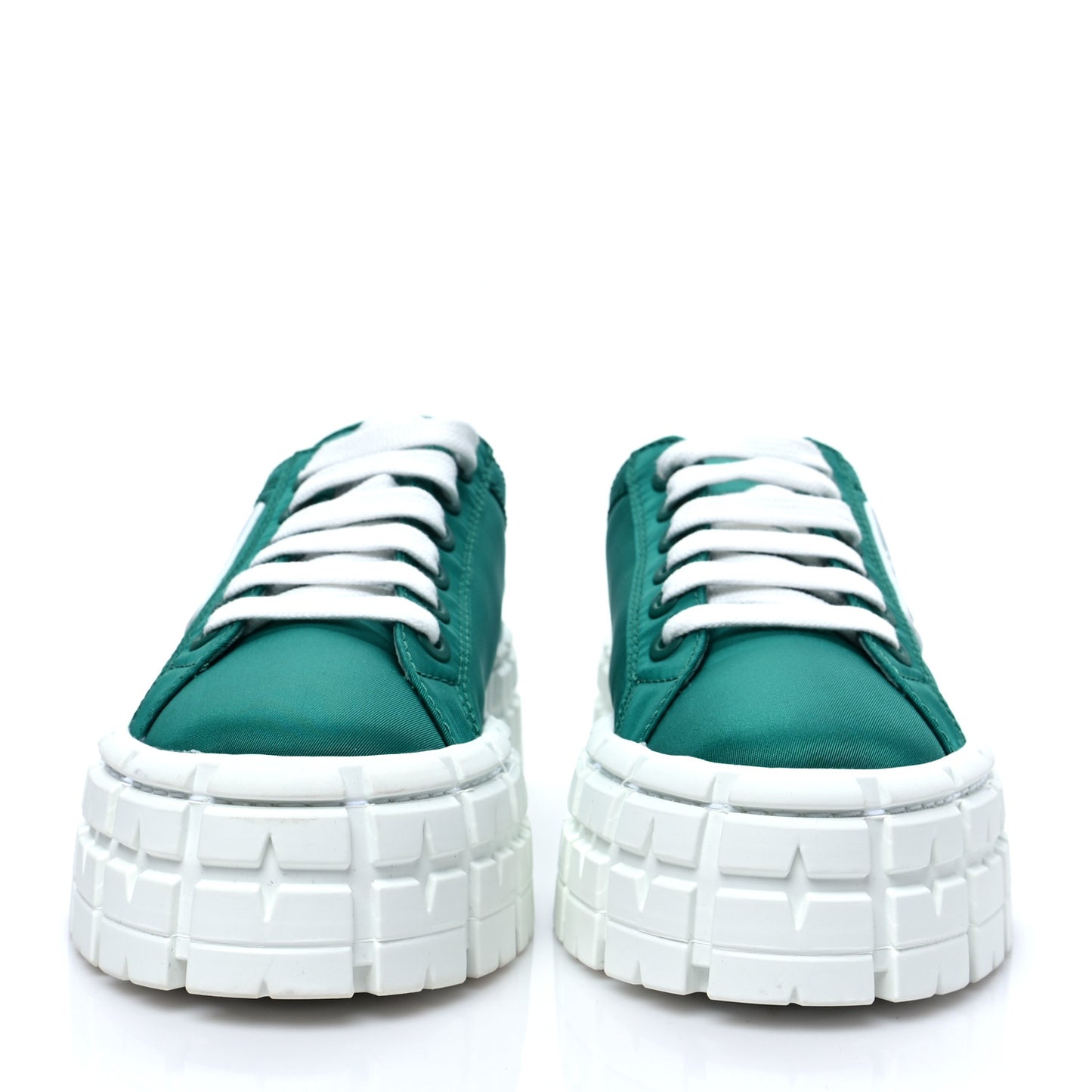 Re-Nylon Gabardine Triangle Logo Double Wheel 50mm Sneakers 39.5 Assenzio