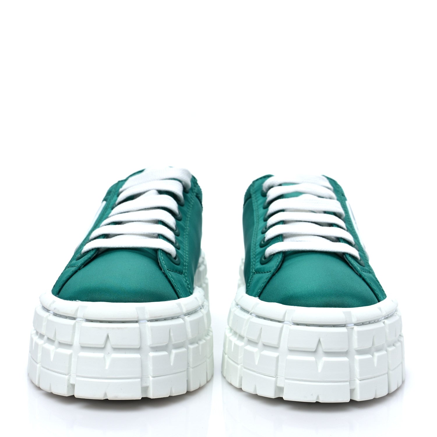 Prada Re-Nylon Gabardine Triangle Logo Double Wheel 50mm Sneakers 39.5 Assenzio 2 of 9