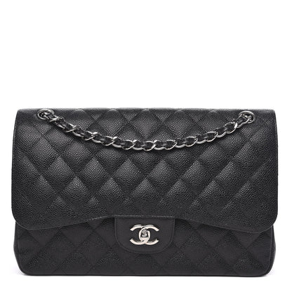 Chanel Caviar Quilted Jumbo Double Flap Black 1 of 11