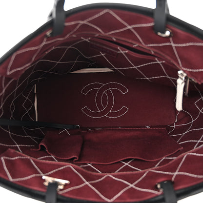 Chanel Grained Calfskin Shopping Fever Tote White 6 of 13