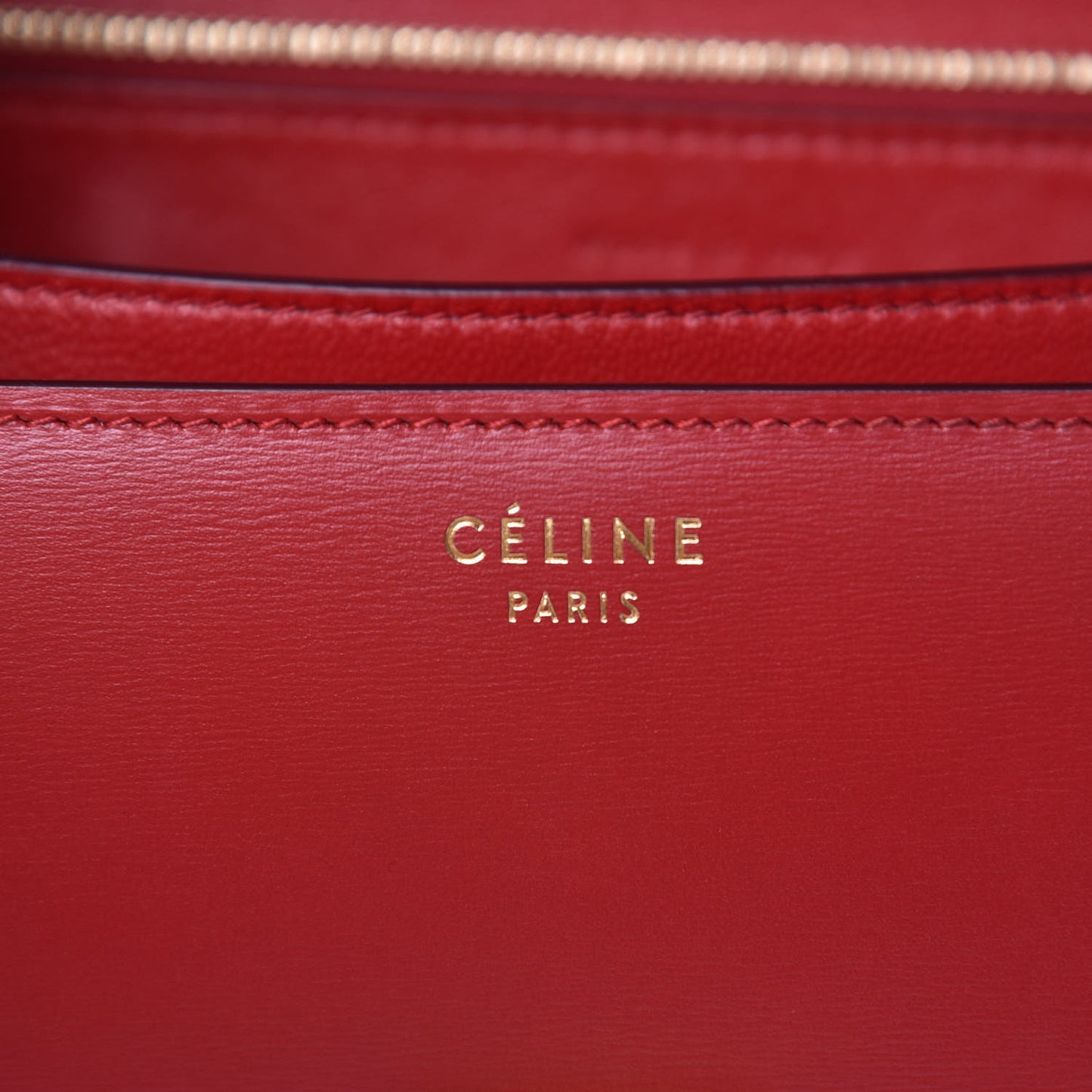 Box Calfskin Medium Classic Box Flap Bag Red