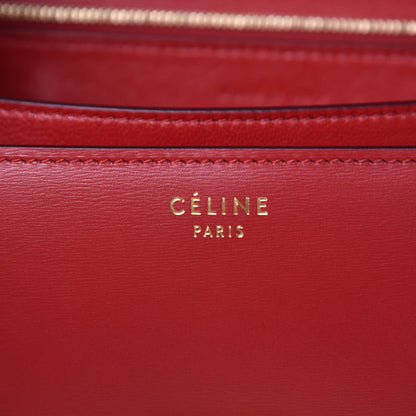 Celine Box Calfskin Medium Classic Box Flap Bag Red 7 of 8