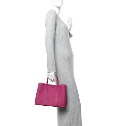 Hermes Vache Country Garden Party 30 TPM Rose Pourpre 2 of 9