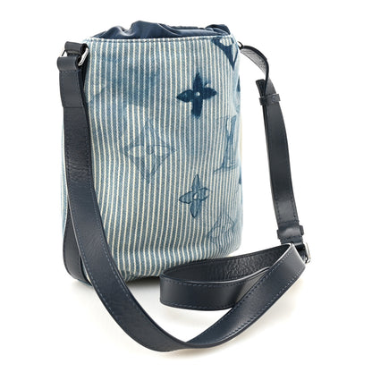 Louis Vuitton Hickory Stripes Denim Monogram Watercolor Sac Marin BB Blue 3 of 9
