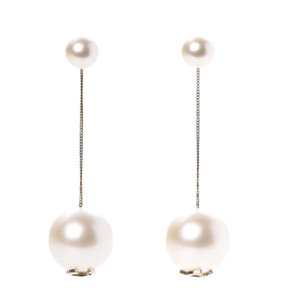 Chanel Pearl CC Drop Earrings Gold 1 of 5