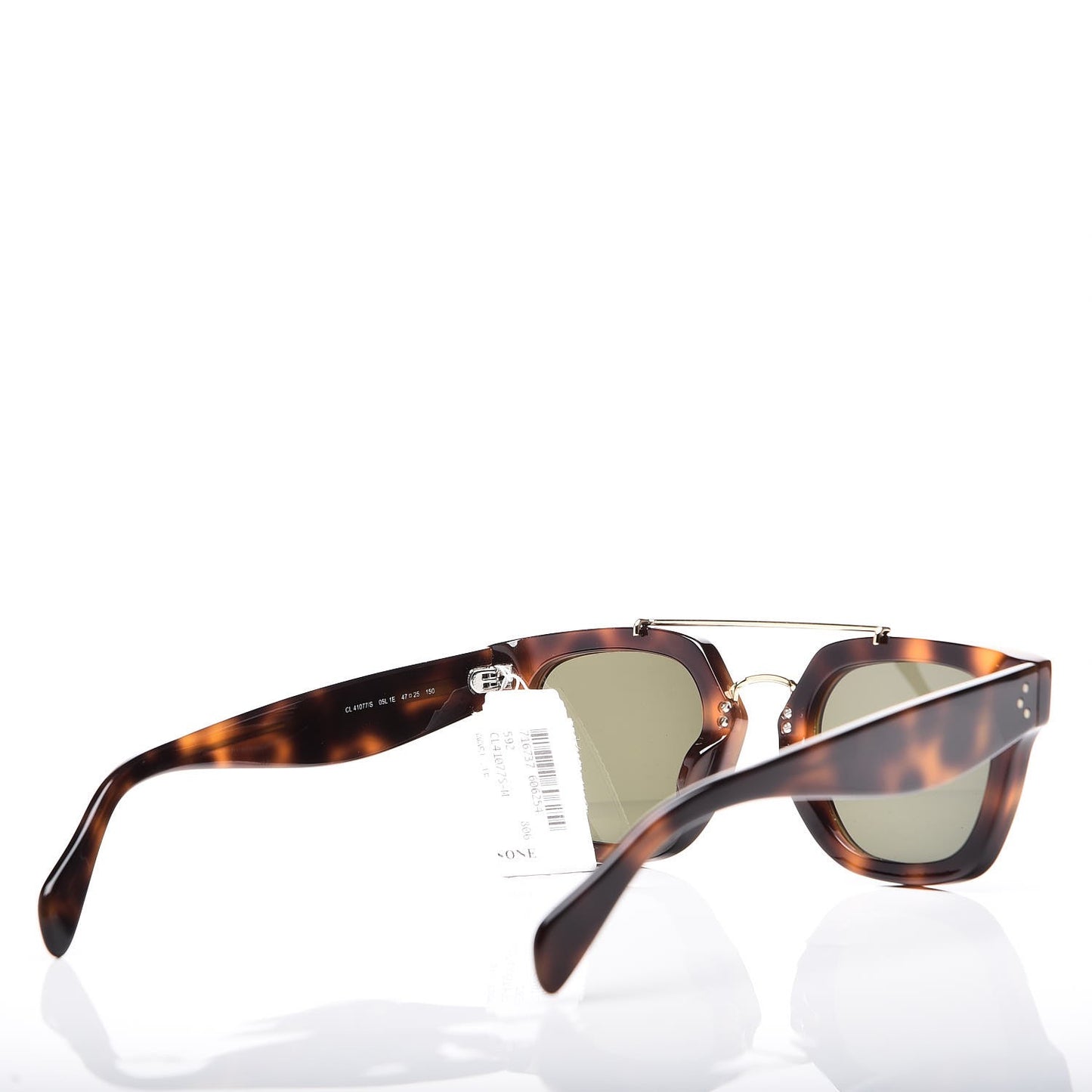 Acetate Bridge Sunglasses CL41077/S Dark Havana