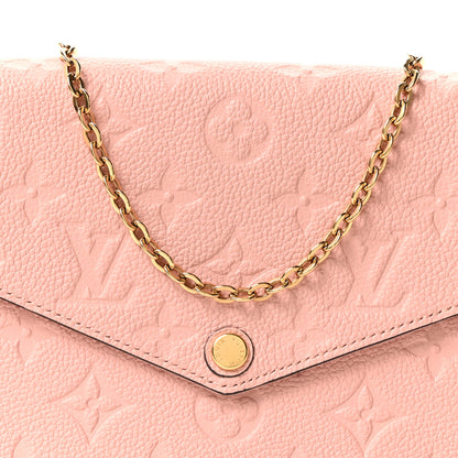 Louis Vuitton Empreinte Pochette Felicie Chain Wallet Rose Poudre 9 of 11