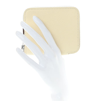Hermes Epsom Silk'in Compact Wallet Nata 2 of 9