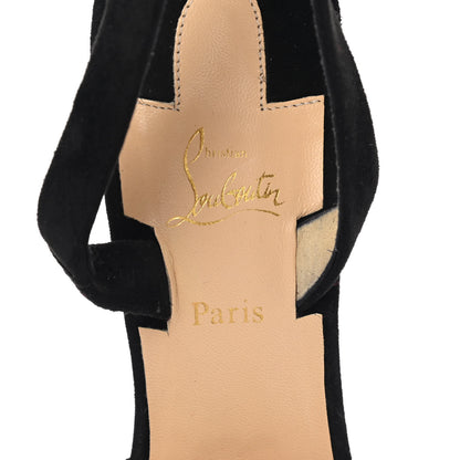 Christian Louboutin Veau Velour Actina 85 Pumps 37 Black 6 of 11