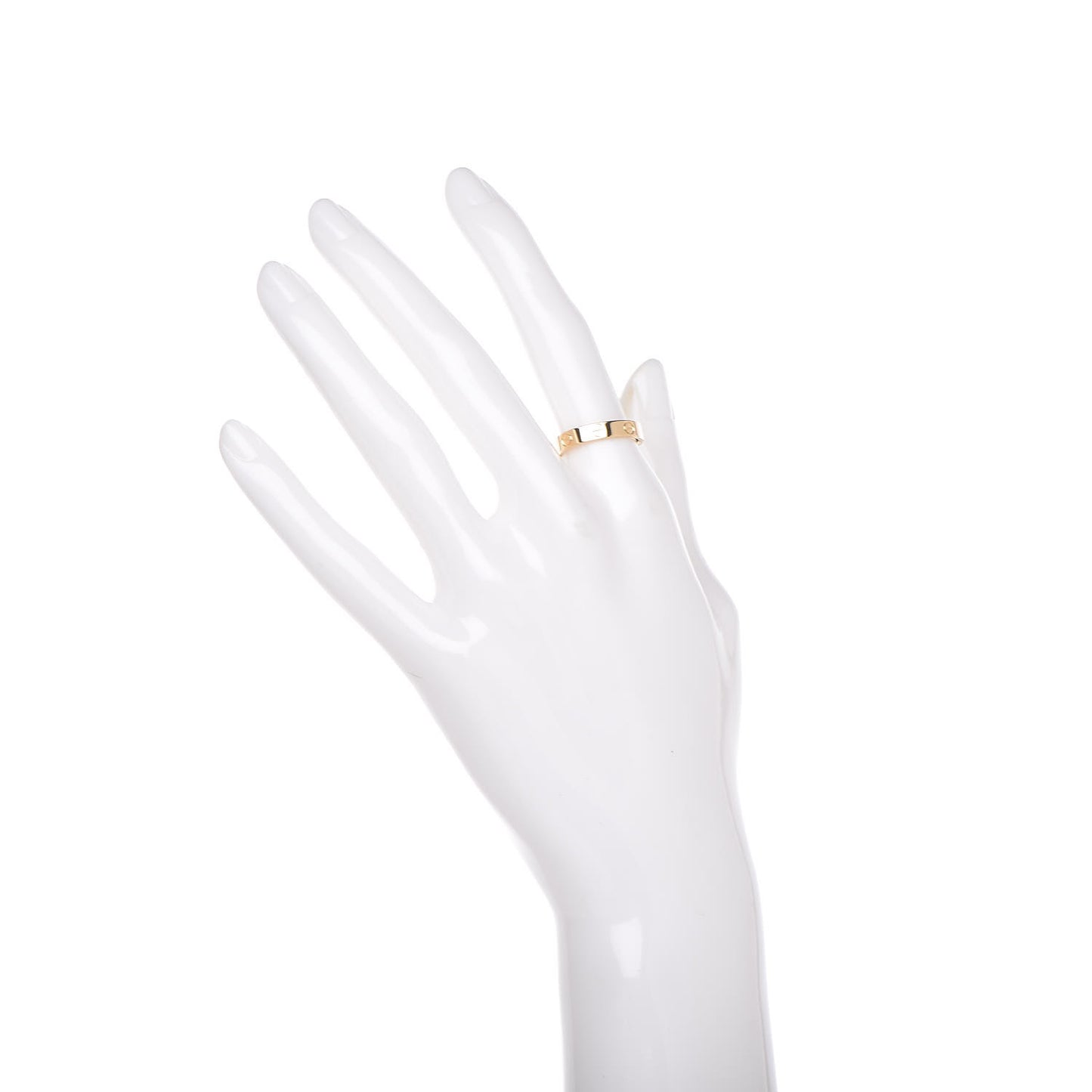 18K Yellow Gold 3.5mm LOVE Wedding Band Ring 52 6