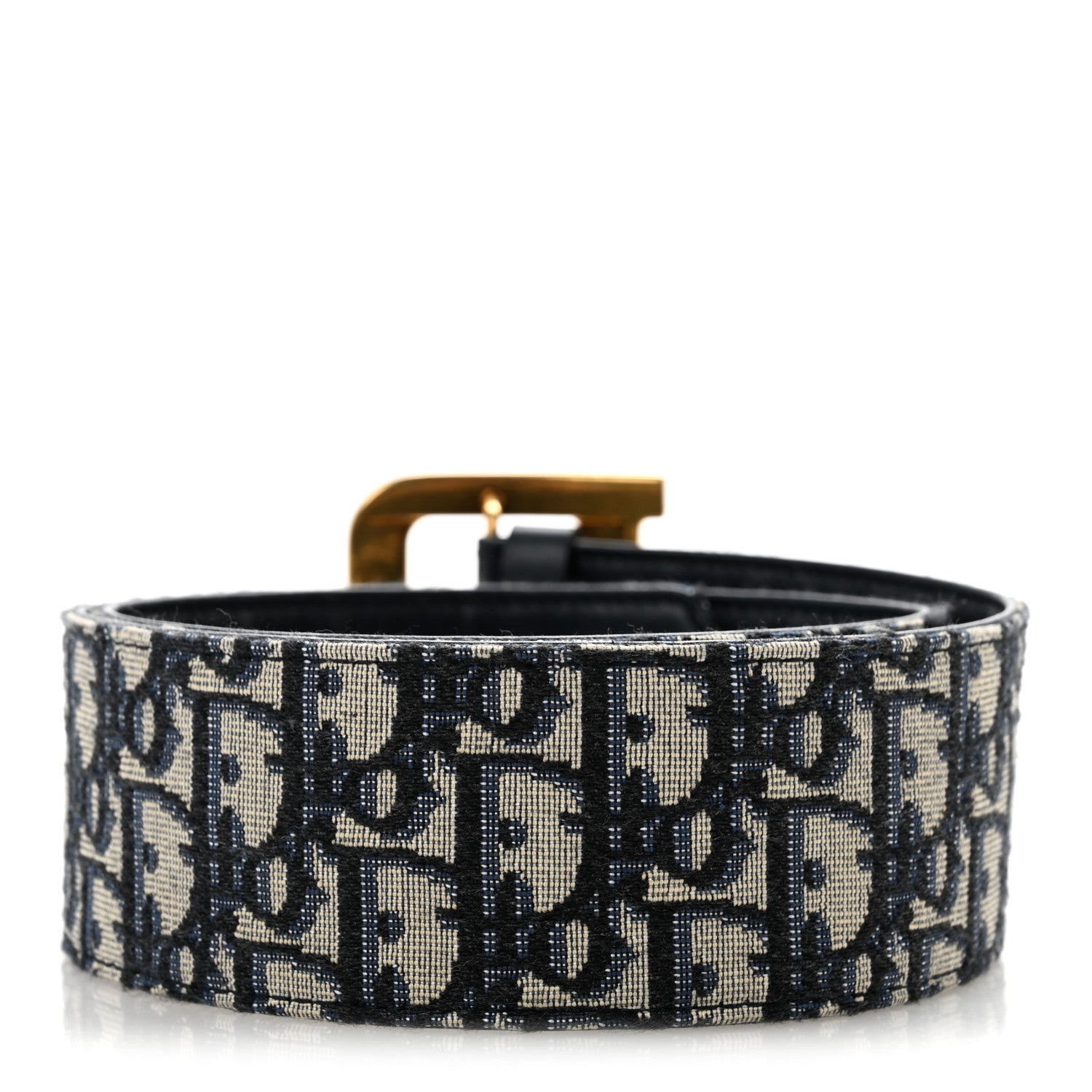 Christian Dior Oblique Diorquake Belt 80 32 Blue Multi 2 of 8