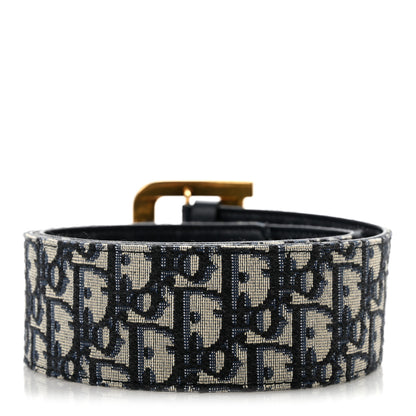 Christian Dior Oblique Diorquake Belt 80 32 Blue Multi 2 of 8
