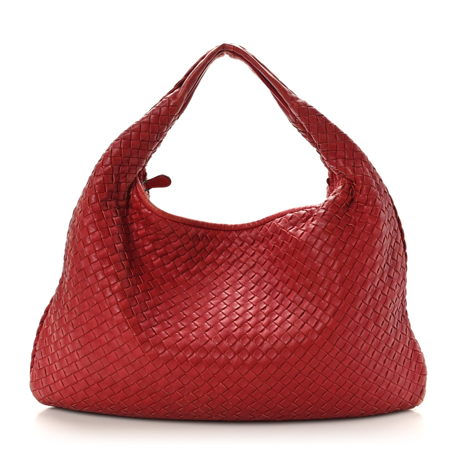 Nappa Intrecciato Large Veneta Hobo Brique