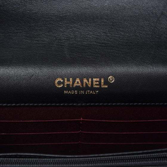 Chanel Lambskin Quilted Golden Class Wallet on Chain WOC Black 6 of 7