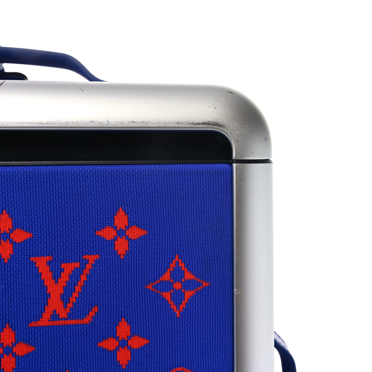 Knit Monogram Horizon Soft 55 Suitcase Blue