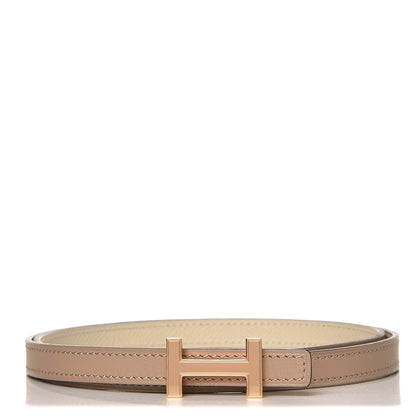 Hermes Swift Epsom 13mm Quizz H Belt 80 Gris Tourterelle Craie 1 of 7