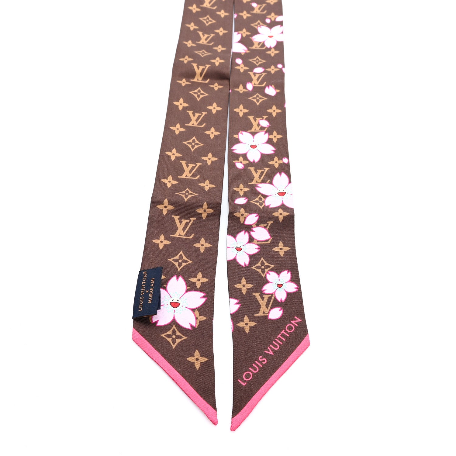 Louis Vuitton LV X TM Silk Monogram Cherry Blossom BB Bandeau Tan 2 of 3
