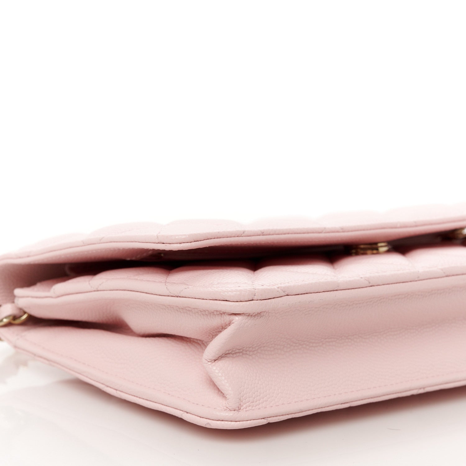 Chanel Caviar Quilted Wallet on Chain WOC Light Pink 10 of 12
