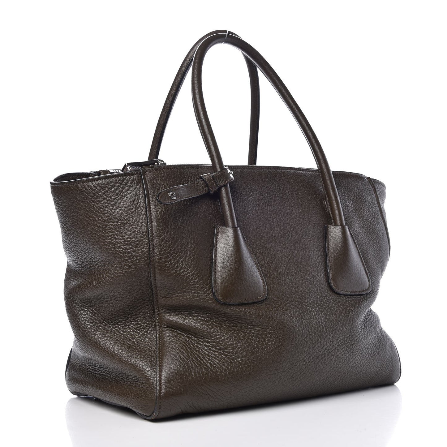 Cervo Deerskin Twin Pocket Tote Militare