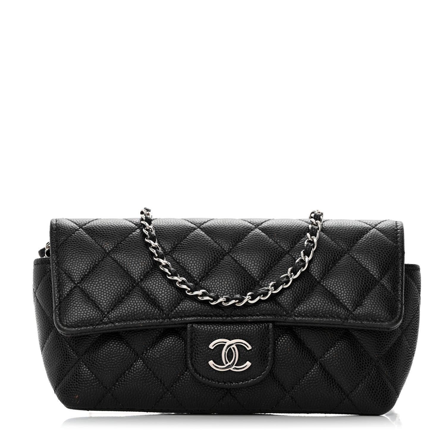 Chanel Caviar Quilted Glasses Case With Chain Black 1 of 12